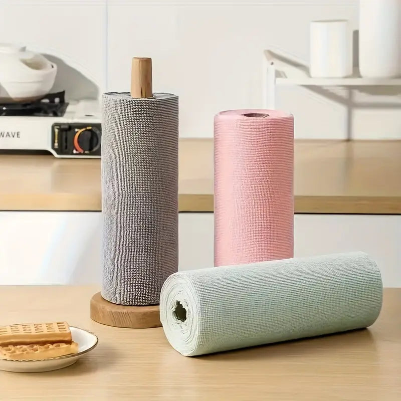 Reusable Microfiber Cleaning Cloth Roll