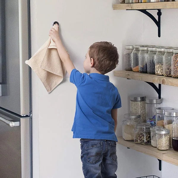 Round Adhesive Push Towel Hooks