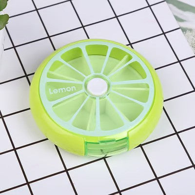 Colorful 7-Compartment Portable Pill Case (Pack of 3)
