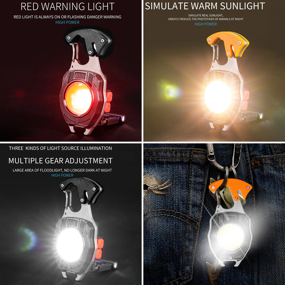 Multifunction Keychain Flashlight