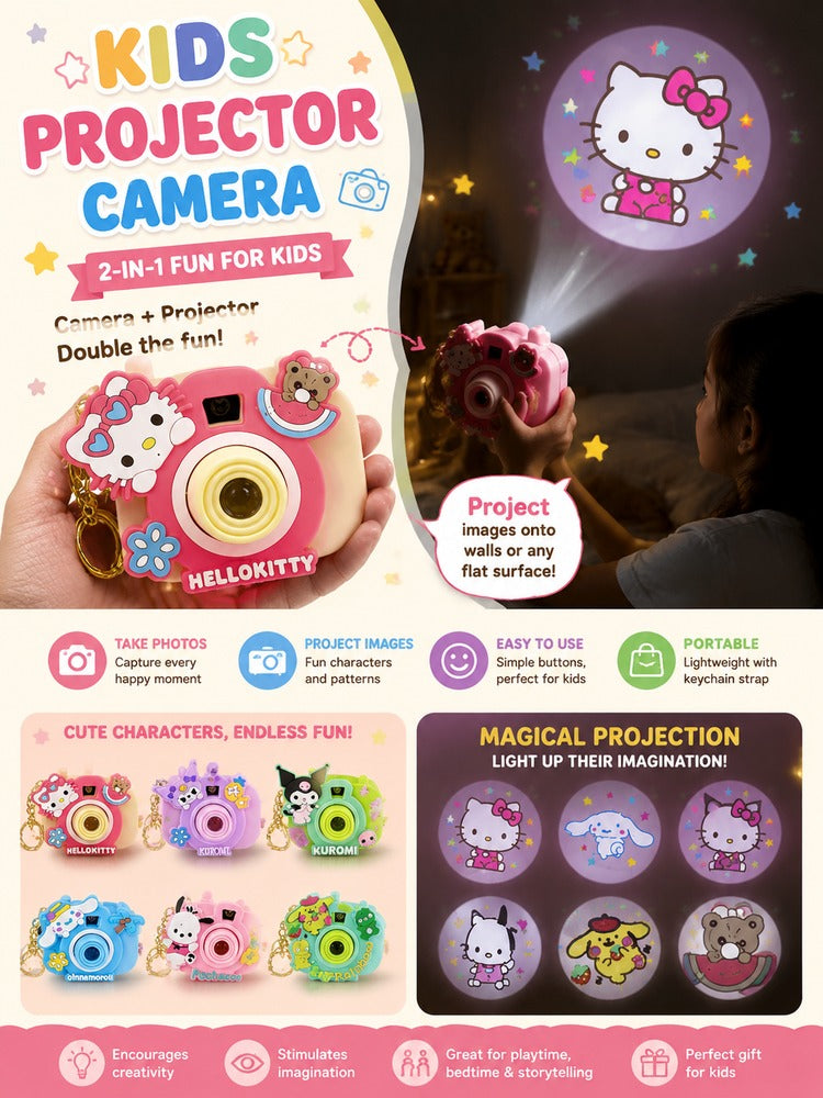 Kids Projector Camera – 2-in-1 Camera & Image Projector
