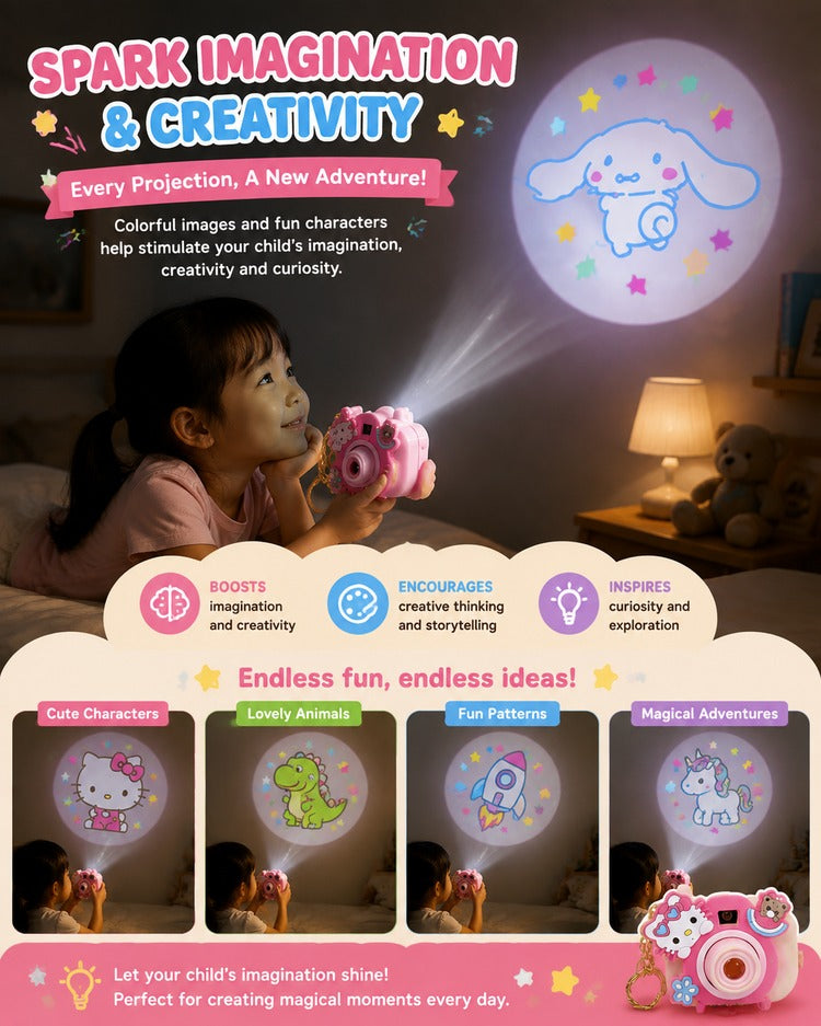Kids Projector Camera – 2-in-1 Camera & Image Projector