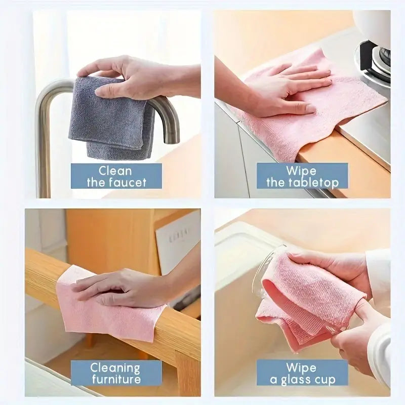 Reusable Microfiber Cleaning Cloth Roll