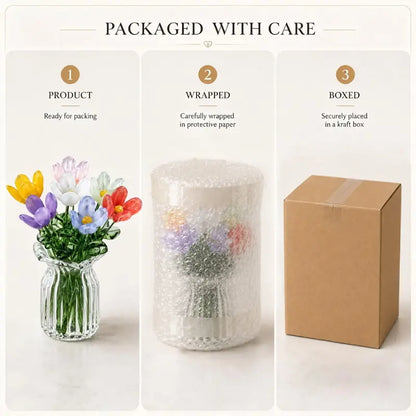 Mini Glass Flower Vase – Tiny Floral Table Decor