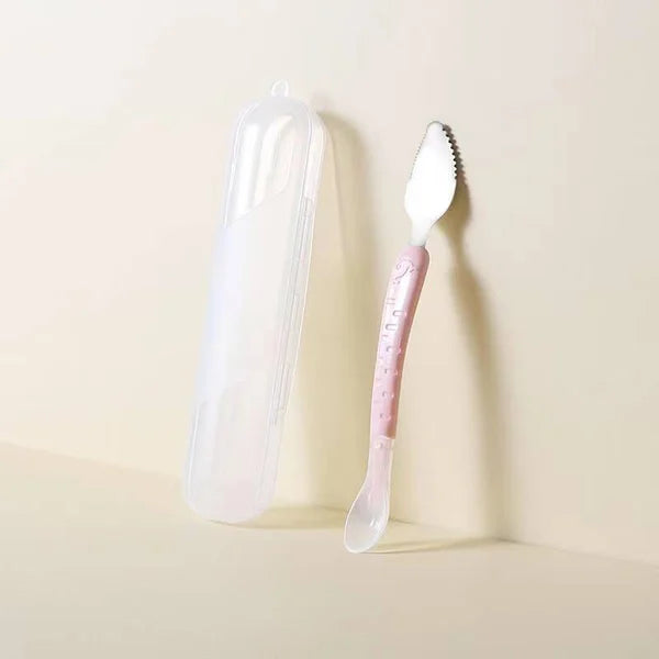 Double-Head Baby Silicone Food Spoon