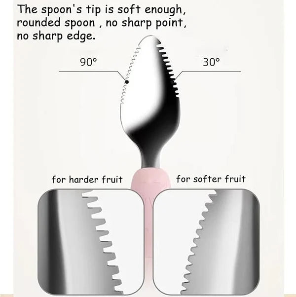 Double-Head Baby Silicone Food Spoon
