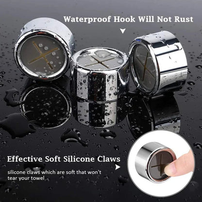 Round Adhesive Push Towel Hooks