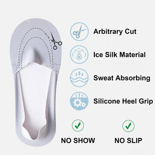 Unisex Cushioned No-Show Socks