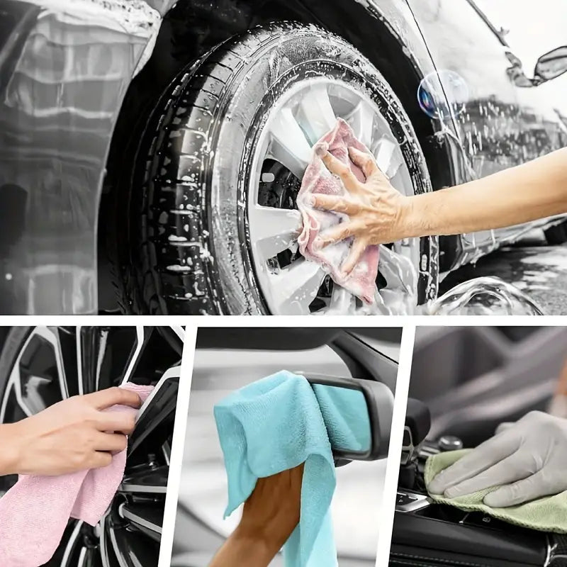 Reusable Microfiber Cleaning Cloth Roll