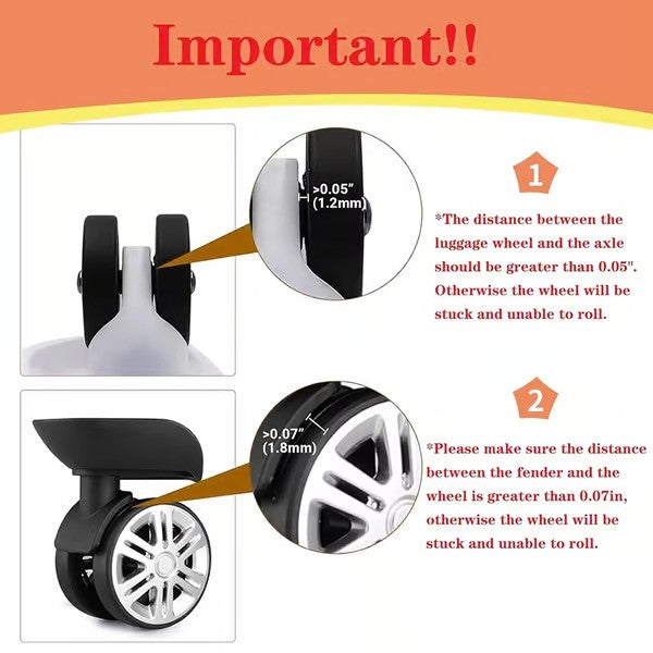 Suitcase Wheel Protection Covers (Pack of 8)