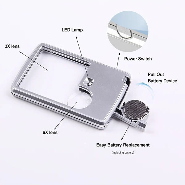 Magnifying Glass with LED Light