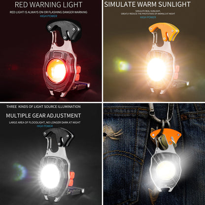 Multifunction Keychain Flashlight