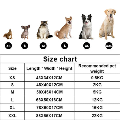 Pet Square Plush Kennel Bed