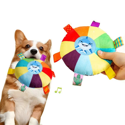 Funny Rainbow Plush Flying Saucer