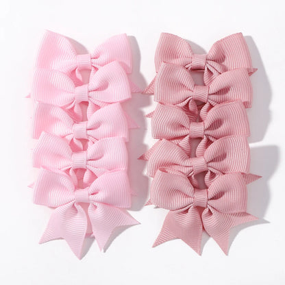 Grosgrain Ribbon Pigtail Bows Elastic