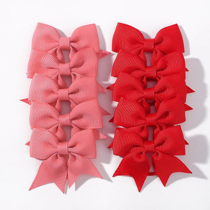 Grosgrain Ribbon Pigtail Bows Elastic