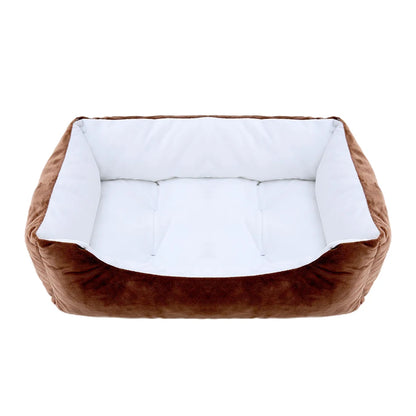 Pet Square Plush Kennel Bed