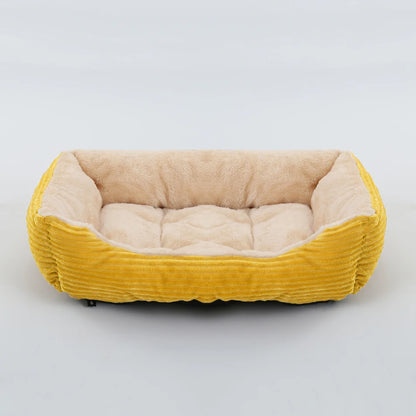 Pet Square Plush Kennel Bed