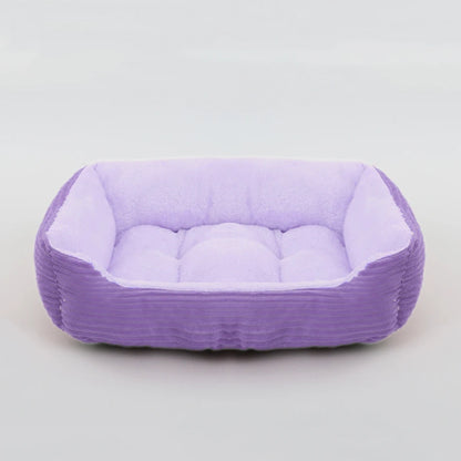 Pet Square Plush Kennel Bed