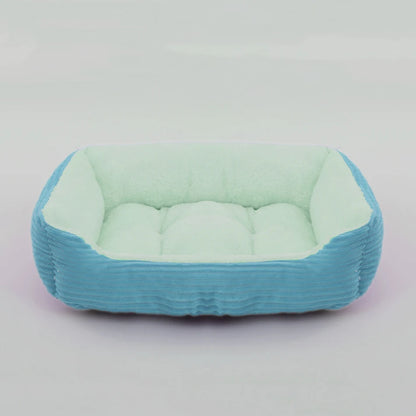 Pet Square Plush Kennel Bed