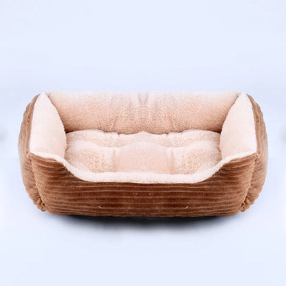 Pet Square Plush Kennel Bed