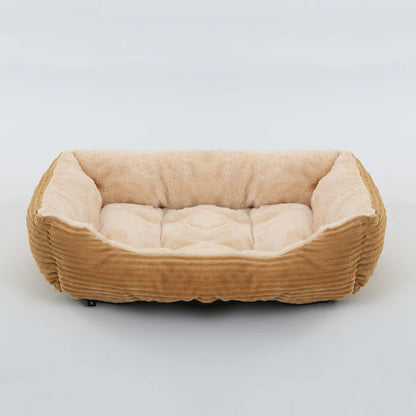 Pet Square Plush Kennel Bed