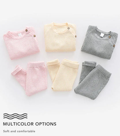 Pants Knitted Sweater Pajamas Sets