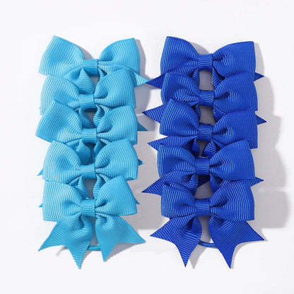 Grosgrain Ribbon Pigtail Bows Elastic
