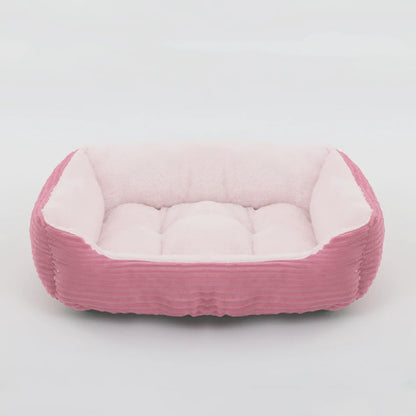 Pet Square Plush Kennel Bed