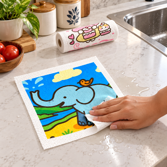 Printed Kitchen Cleaning Roll