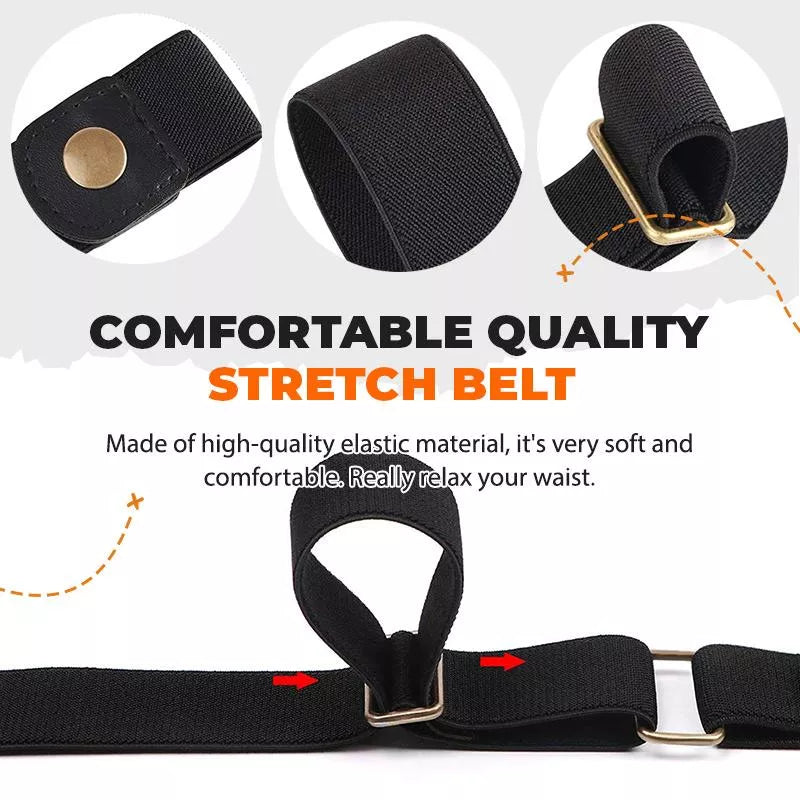 Buckle-Free Invisible Elastic Waist Belt