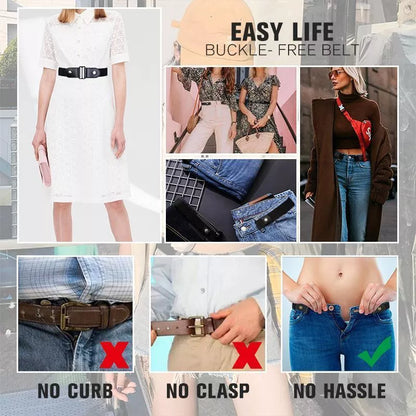 Buckle-Free Invisible Elastic Waist Belt